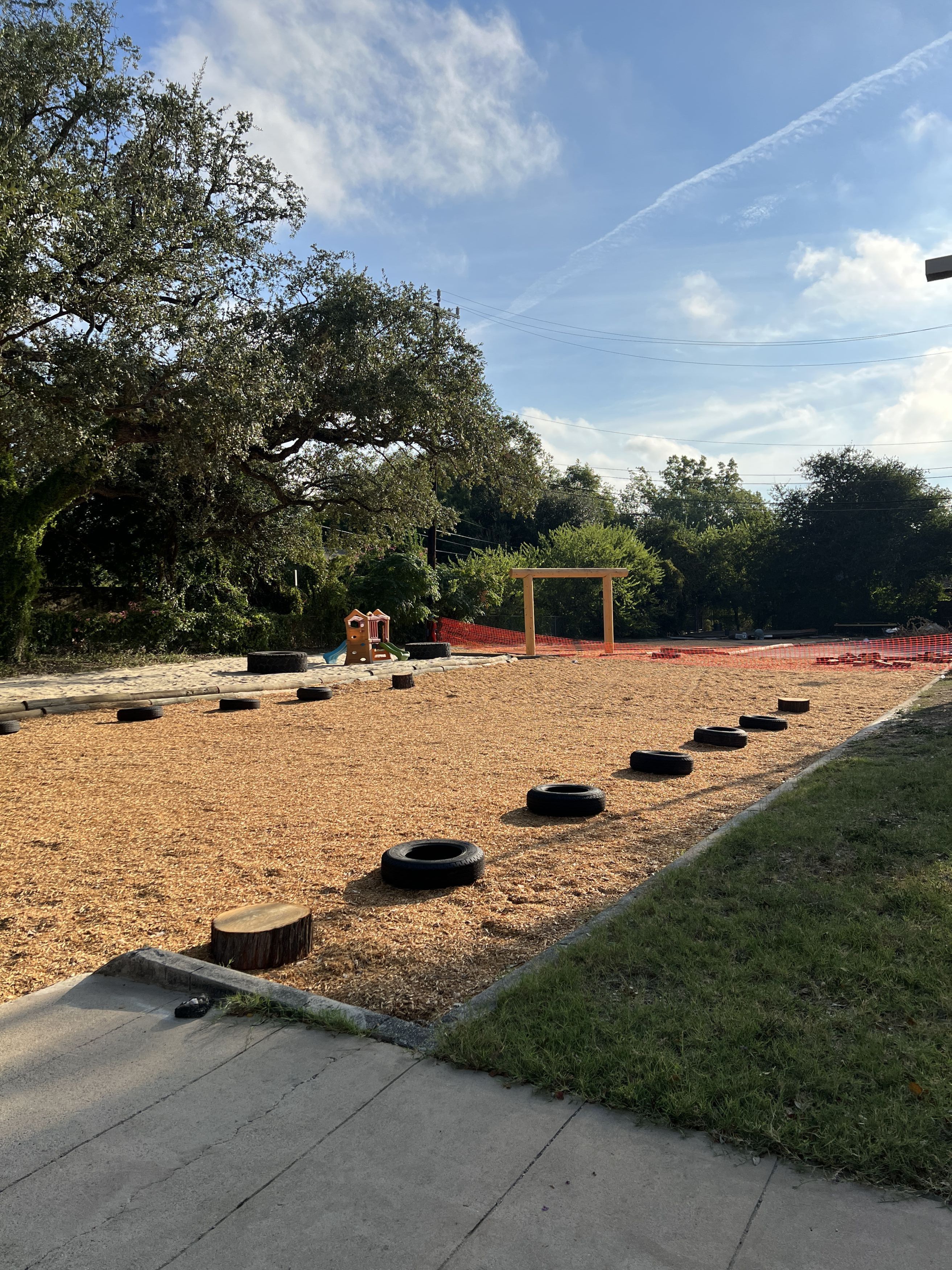 Millie's Playground construction at Tall Oaks